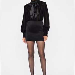 Black Frame Mini Skirt